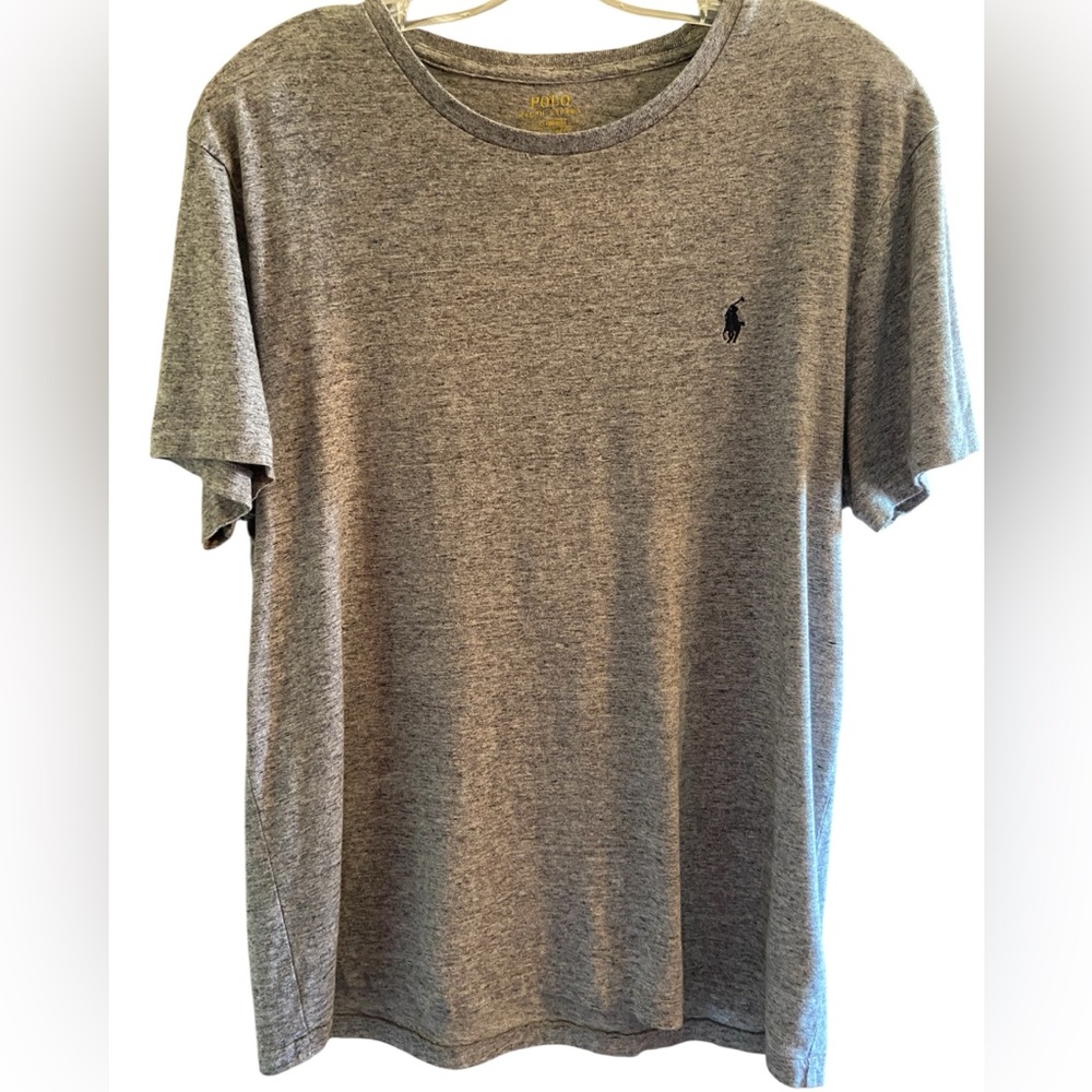 Polo Ralph Lauren men’s light grey crew neck slim fit Tshirt size L